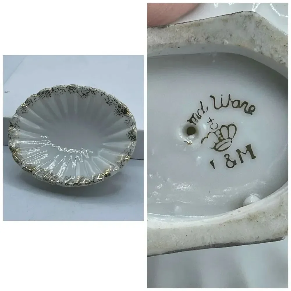 Antique Wallendorf German porcelain trinket dish-soap dish.